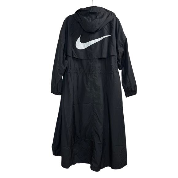 NWT Nike Sportswear Essential Black Trench Coat Women’s Size Small (FN2843-010) - Picture 13 of 15